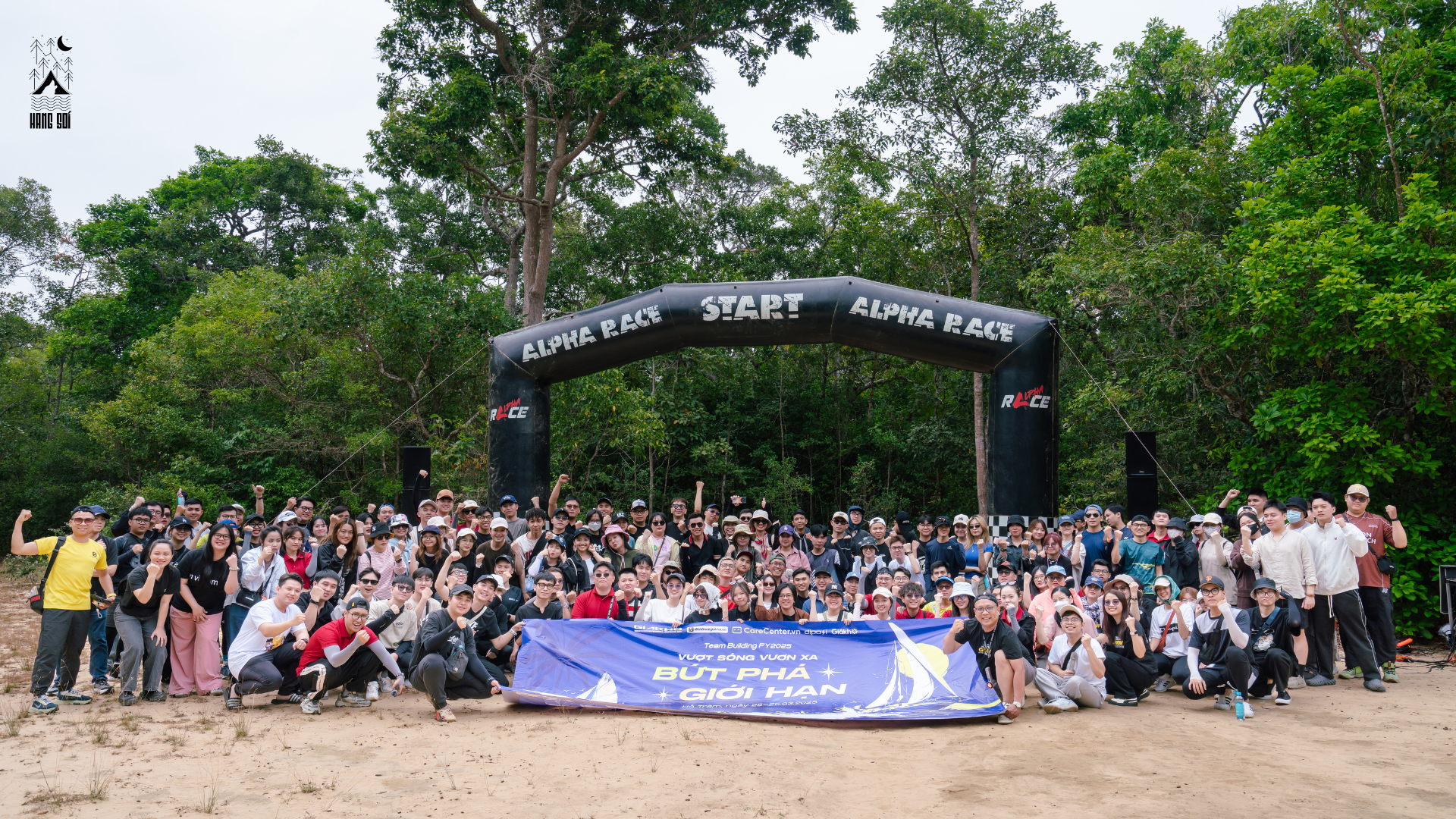 tổ chúc teambuilding hang sói